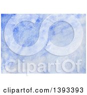 Clipart Of A Blue Watercolor Paint Background Royalty Free Vector Illustration