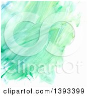 Clipart Of A Green Paint Background Royalty Free Vector Illustration