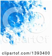 Poster, Art Print Of Blue Paint Background