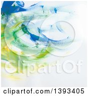 Clipart Of An Oil Paint Background Royalty Free Vector Illustration