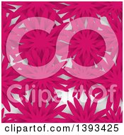 Poster, Art Print Of Seamless Pink Flower Background Pattern