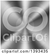 Clipart Of A Radial Brushed Metal Background Royalty Free Vector Illustration