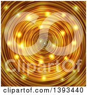Poster, Art Print Of Gold Radial Background