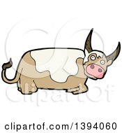Poster, Art Print Of Cartoon Cow Bull