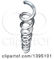 Poster, Art Print Of 3d Silver Coil Spring