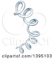 3d Stretching Silver Coil Spring