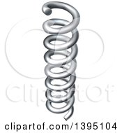 Poster, Art Print Of 3d Silver Coil Spring