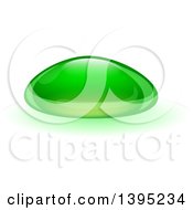 Poster, Art Print Of Reflective Green Biofuel Or Slime Droplet