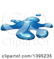 Clipart Of A Blue Water Splash Royalty Free Vector Illustration by dero