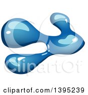Clipart Of A Blue Water Splash Royalty Free Vector Illustration