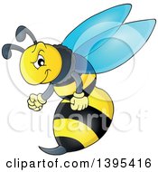 Poster, Art Print Of Cartoon Tough Wasp