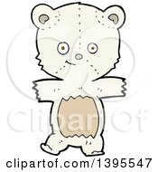 Poster, Art Print Of Cartoon Polar Teddy Bear