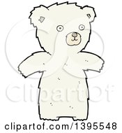 Clipart Of A Cartoon Polar Bear Royalty Free Vector Illustration