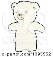 Clipart Of A Cartoon Polar Bear Royalty Free Vector Illustration