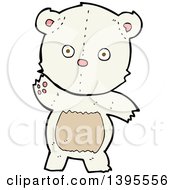 Poster, Art Print Of Cartoon Polar Teddy Bear