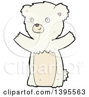 Clipart Of A Cartoon Polar Bear Royalty Free Vector Illustration