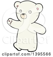 Clipart Of A Cartoon Polar Bear Royalty Free Vector Illustration