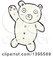 Poster, Art Print Of Cartoon Polar Teddy Bear