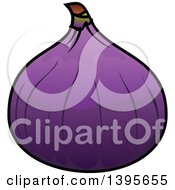 Clipart Of A Fig Royalty Free Vector Illustration