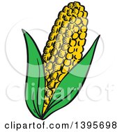 Poster, Art Print Of Sketched Corn