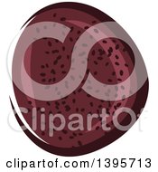 Clipart Of A Passion Fruit Royalty Free Vector Illustration