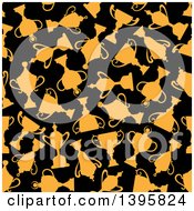 Clipart Of A Seamless Background Pattern Of Urns Or Trophies Royalty Free Vector Illustration
