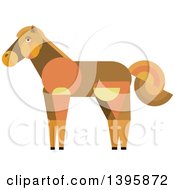Poster, Art Print Of Flat Design Horse