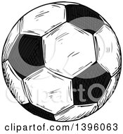Poster, Art Print Of Sketched Soccer Ball