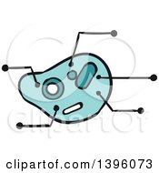 Clipart Of A Sketched Pest Royalty Free Vector Illustration