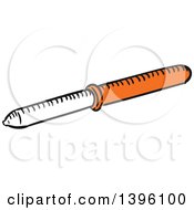Clipart Of A Sketched Dropper Royalty Free Vector Illustration