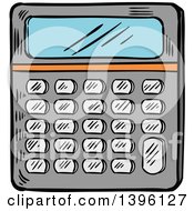 Poster, Art Print Of Sketched Calculator