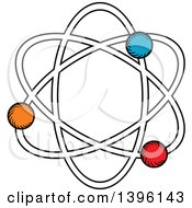 Poster, Art Print Of Sketched Atom
