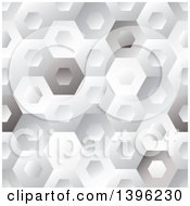 Poster, Art Print Of Seamless Pattern Background Of Shiny Hexagons