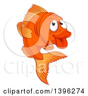 Cartoon Happy Goldfish