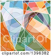 Clipart Of A Colorful Retro Geometric Background Royalty Free Illustration
