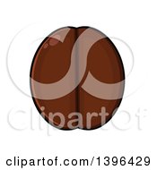 Clipart Of A Cartoon Coffee Bean Royalty Free Vector Illustration by Hit Toon