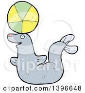 Cartoon Gray Seal