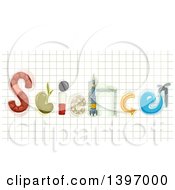 Poster, Art Print Of The Word Science Made Of Elements On Graph Paper