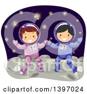 Poster, Art Print Of Students In Astronaut Suits