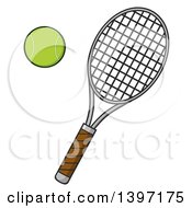 Poster, Art Print Of Tennis Racket And Ball