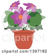 Poster, Art Print Of Potted Flowering Plant