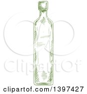 Poster, Art Print Of Sketched Oil Bottle