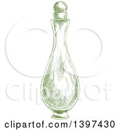 Poster, Art Print Of Sketched Oil Bottle