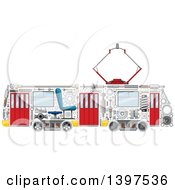 Poster, Art Print Of Trolley With Visible Mechanical Parts