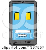 Poster, Art Print Of Sketched Smart Phone