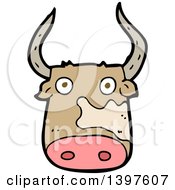 Poster, Art Print Of Cartoon Cow Bull