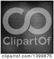 Clipart Of A Scratched Perforated Metal Background Royalty Free Illustration
