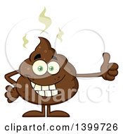 Poster, Art Print Of Cartoon Pile Of Poop Character Giving A Thumb Up