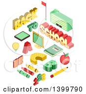 Clipart Of School Supplies Royalty Free Vector Illustration