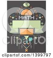 Poster, Art Print Of Math Design With Symbols And Numbers